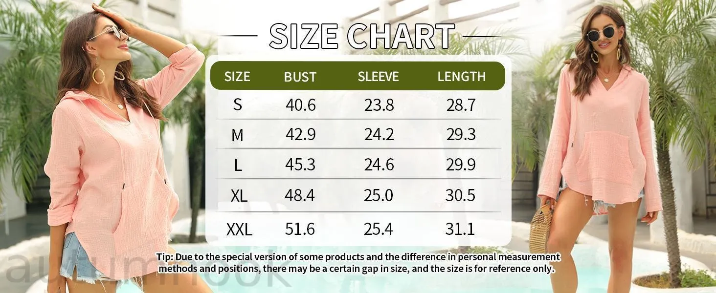 Imily Bela Women's Beach Cover Up hoodies sweatshirt Long Sleeve V Neck Pocketed Hooded Shirt Top Casual Womenswear Imily Bela Women's Beach Cover Up hoodies sweatshirt Long Sleeve V Neck Pocketed Hooded Shirt Top Casual Womenswear