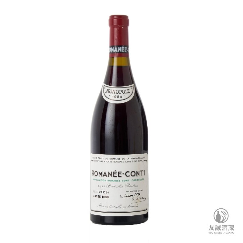 1989年Romanee-Conti 羅曼尼&middot;康帝特級園 友誠酒藏