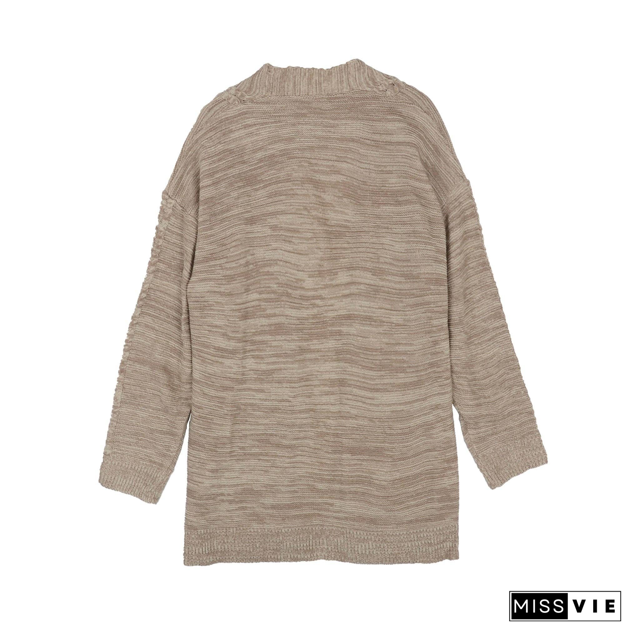 Cable Knit Detail Cardigan