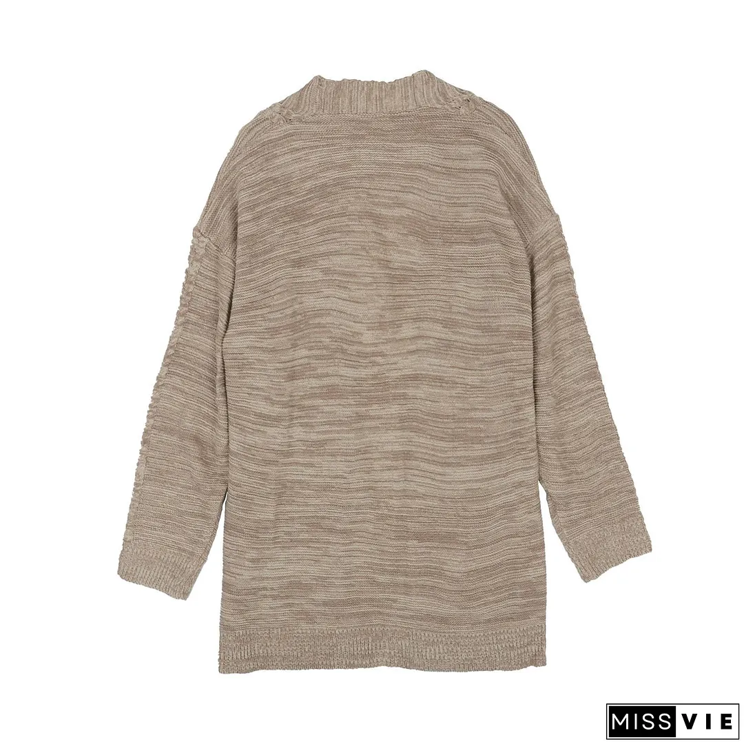 Cable Knit Detail Cardigan