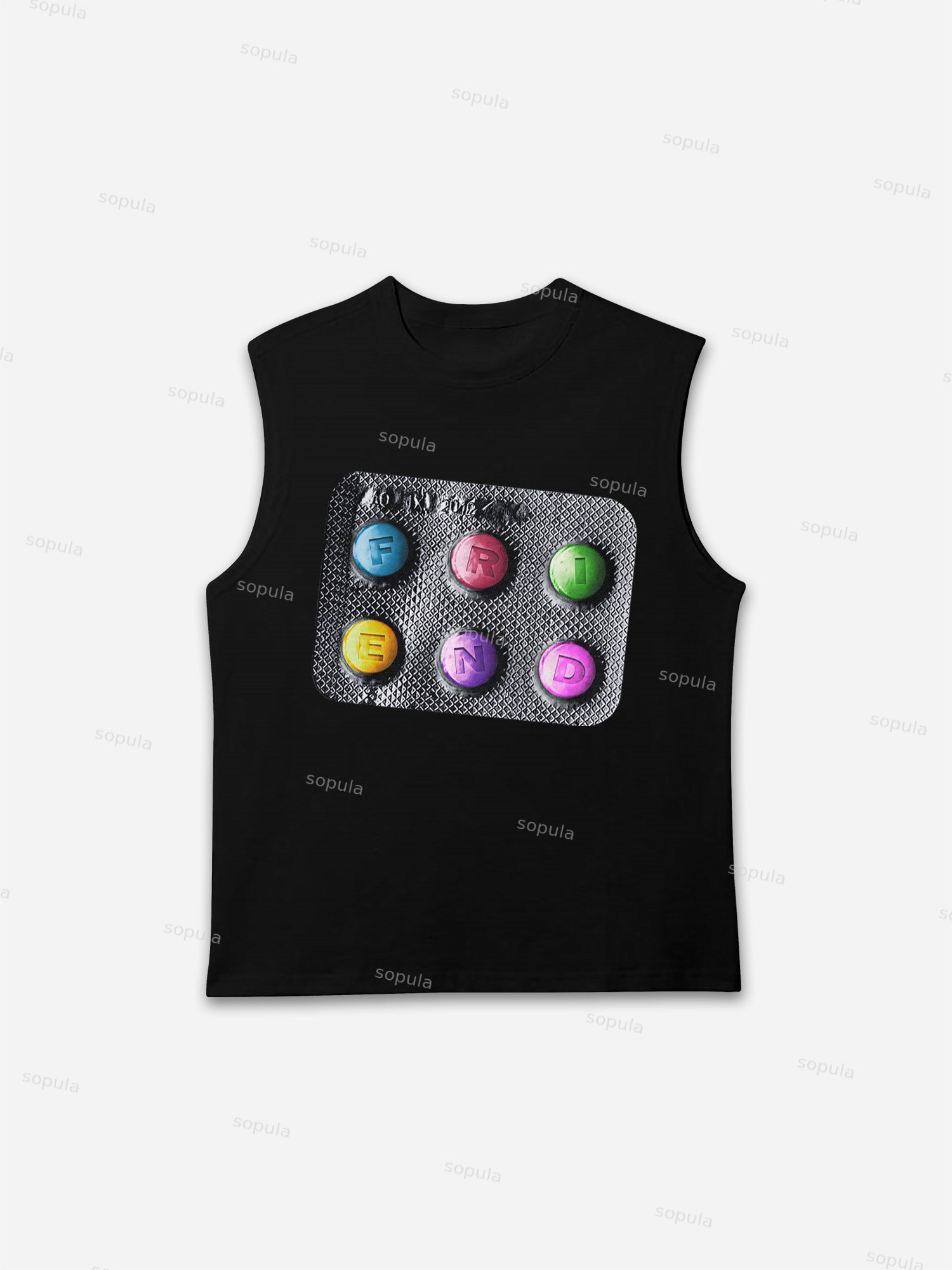Small Pills Graphic Tank Top