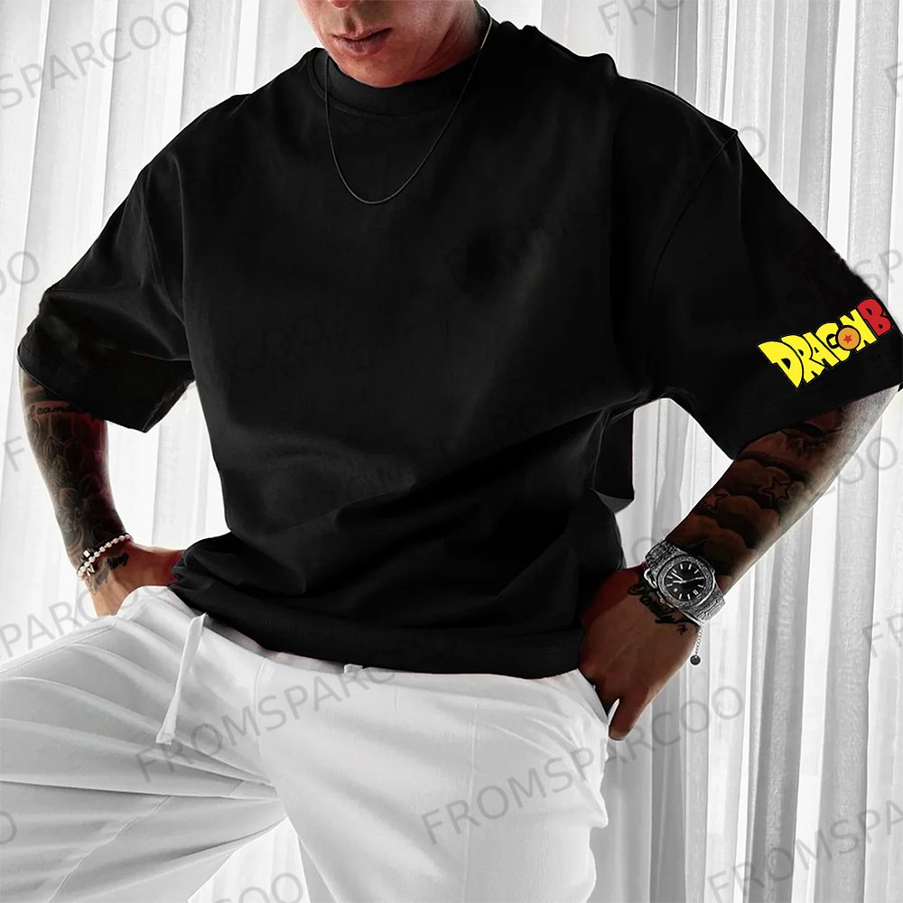 Unisex Dragon Ball Anime Trendy Large Print T-shirt