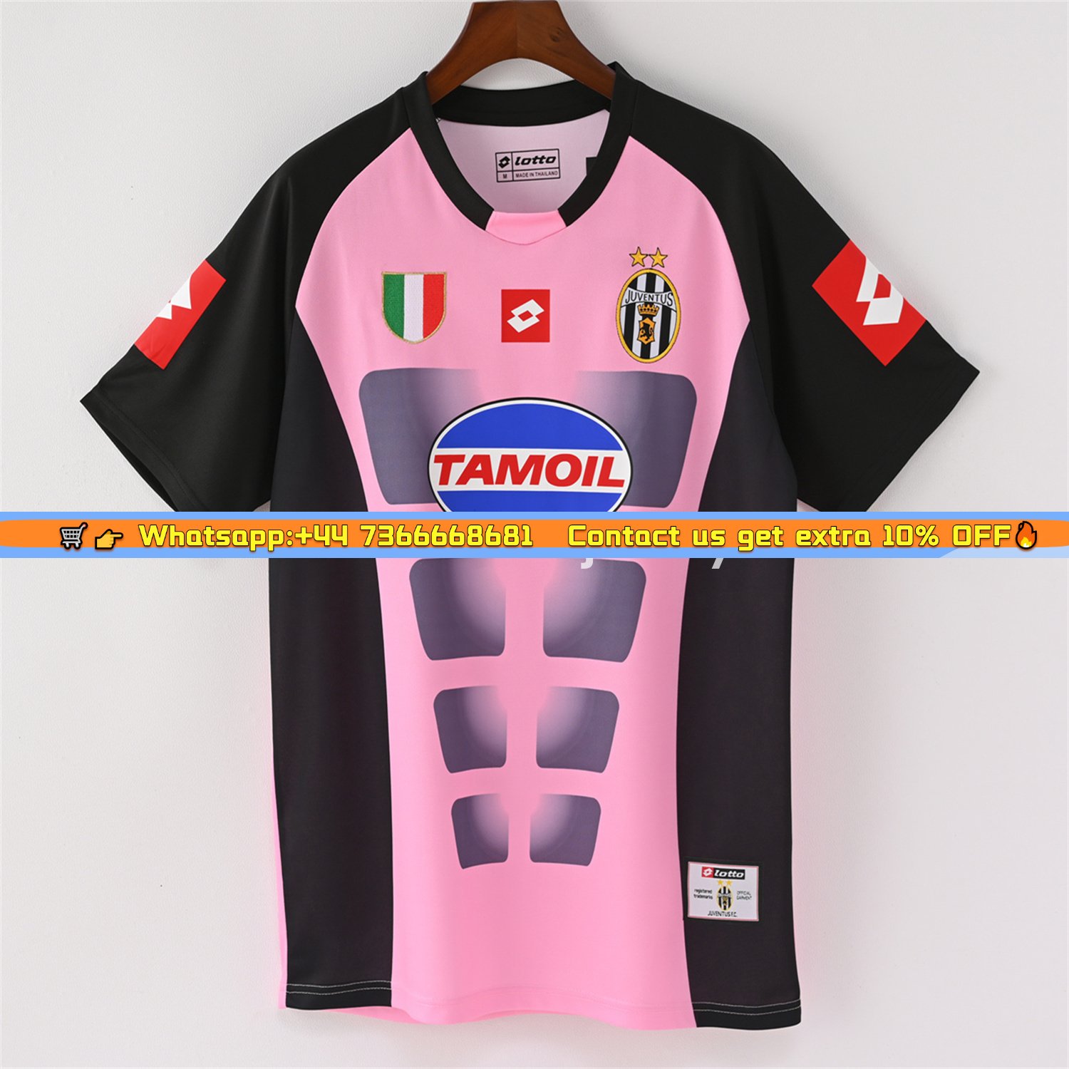 Retro Juventus 2002-03 Pink Goalkeeper Jersey