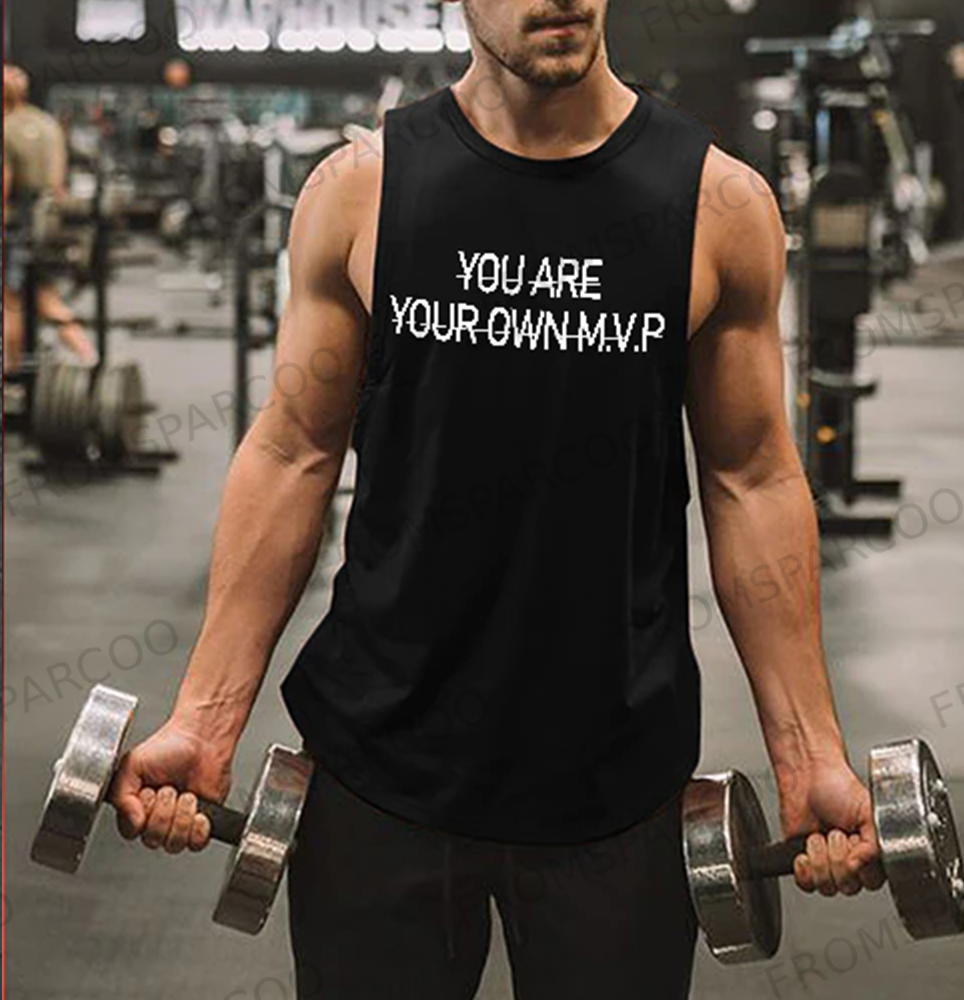 You Are Your Own M.V.P Printed Men's Vest