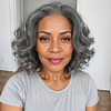 Salt & Pepper Body Wave Glueless Bob Wig