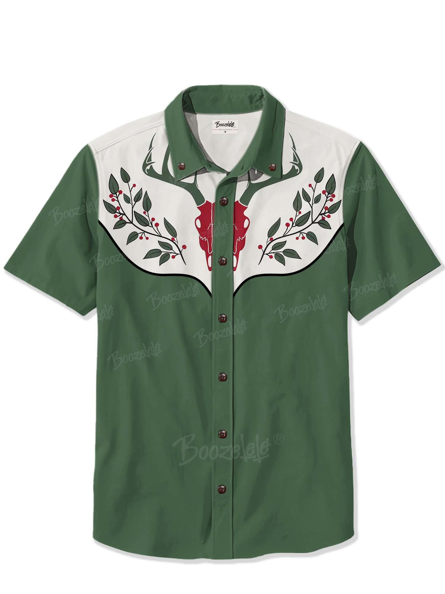 Western Sheep Skull Christmas - 100% Cotton Shirt
