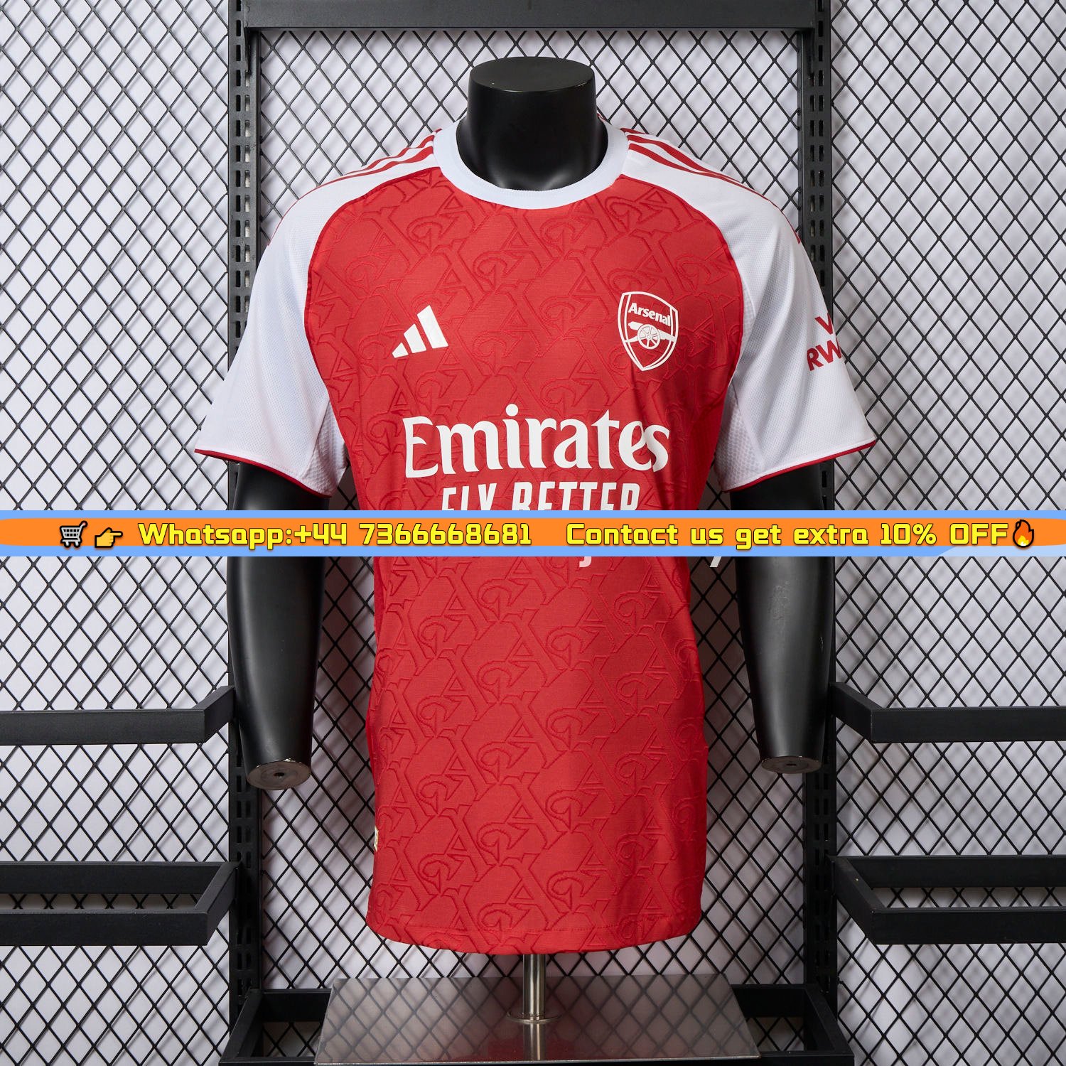 【Jacquard Version】Arsenal 25-26 Home Jersey - Player Version