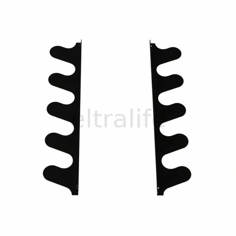 Black Metal Wall‑Mounted Long‑Handled Garden Tool Storage Rack Heavy‑Duty Extended Garden Soil Tools Organizer，Long-handled tool storage rack, garden soil tools organizer, extended tool storage rack eltralife