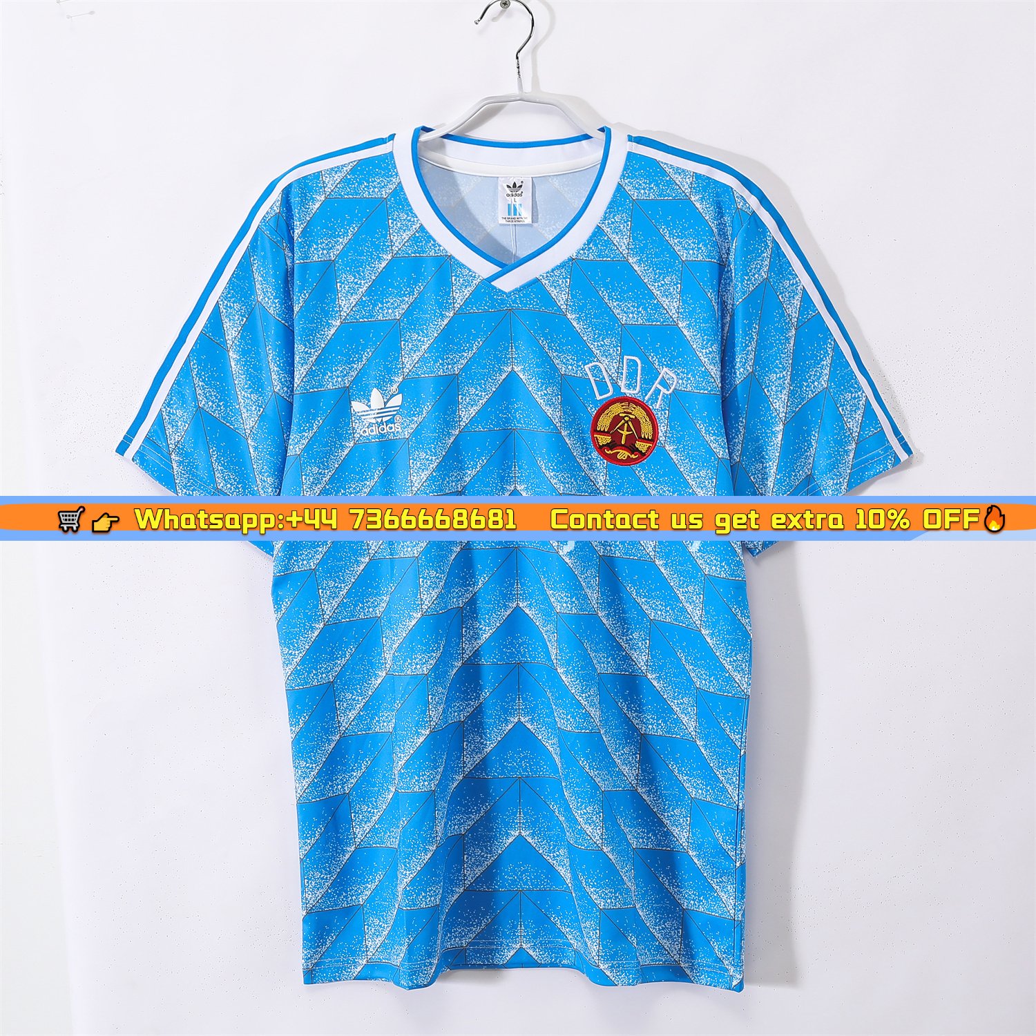 Retro East Germany 1988 Away Jersey