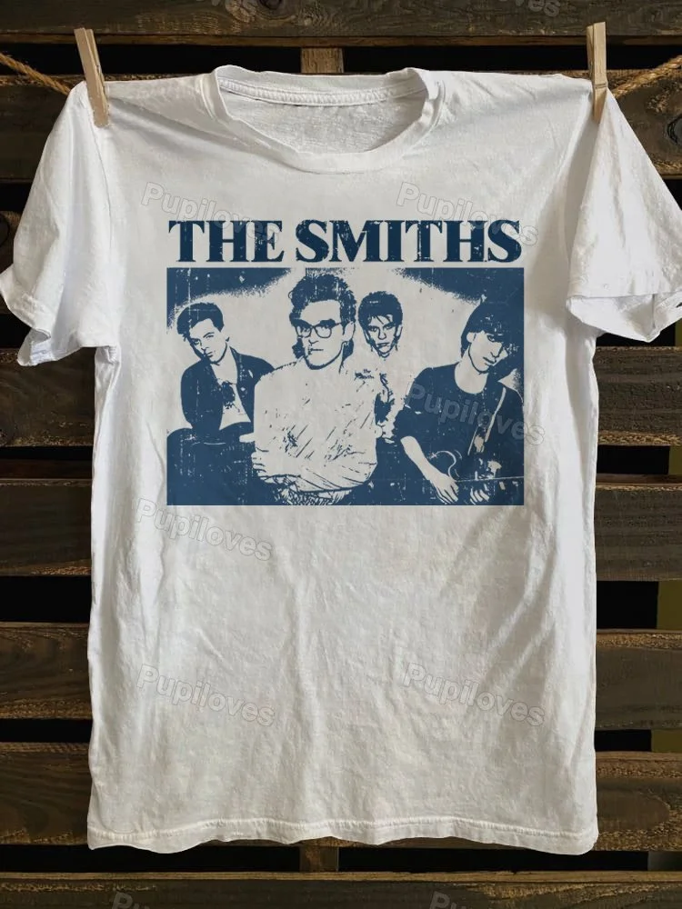 Pupiloves Pupiloves The Smiths Blue Vintage Color T-shirt