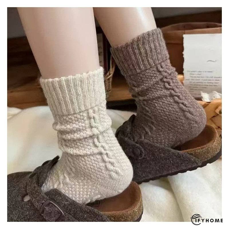 6-Color Mixed Jacquard Women's Sock Set | IFYHOME