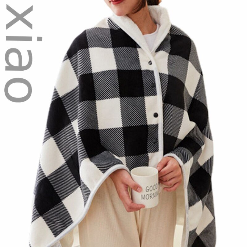 USB Electric Blanket Warm Heated Shawl Smart Adjustable Warmer Carpet Electric Mattress Wearable Soft Heating Blanket