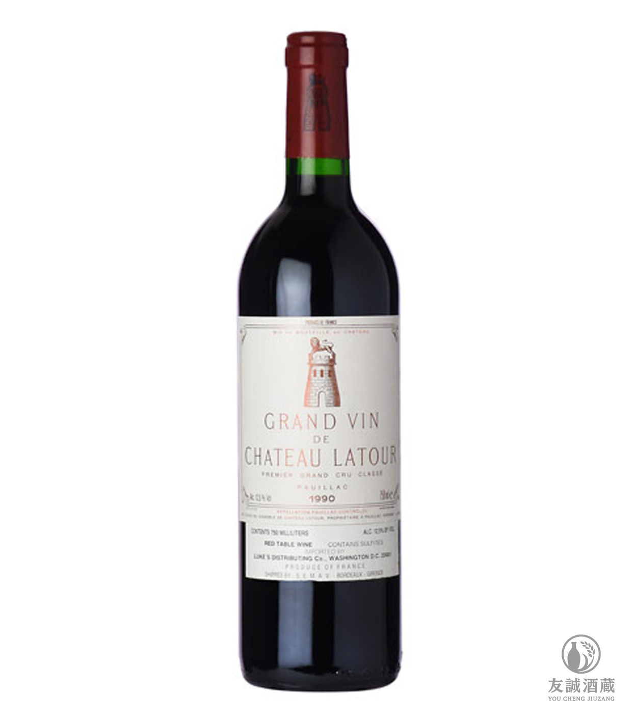 1990年 Chateau Latour 拉圖紅酒  友誠酒藏