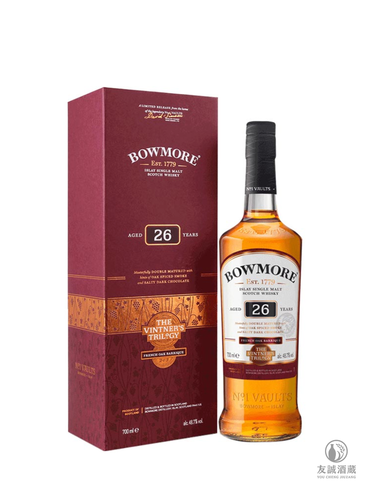 波摩Bowmore 26年紅酒桶酒莊三部曲 友誠酒藏