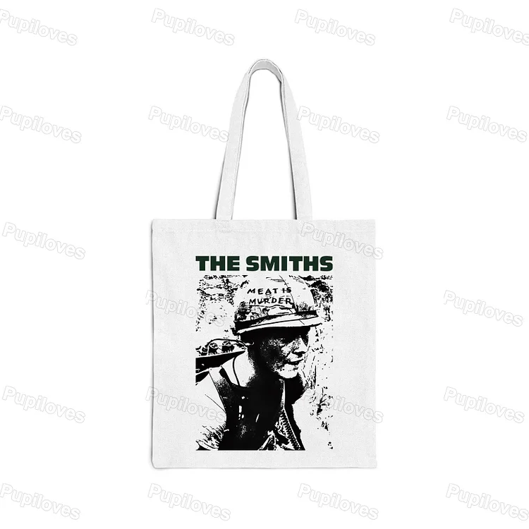Pupiloves Pupiloves The Smiths Vintage Poster Album Vinyl Cover 80s Tote Bag