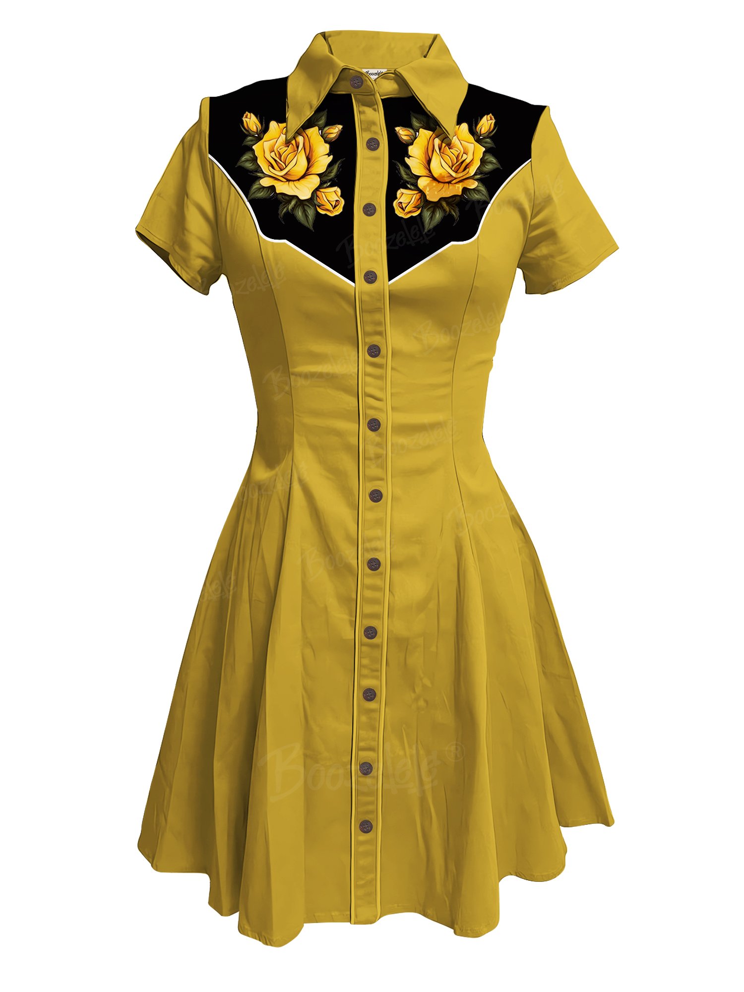 Yellow Rose - 100% Cotton Dress
