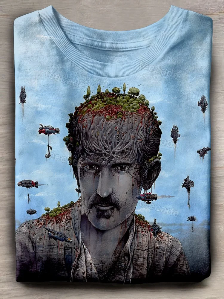 Teecade Frank Zappa Singer Art Print T-shirt