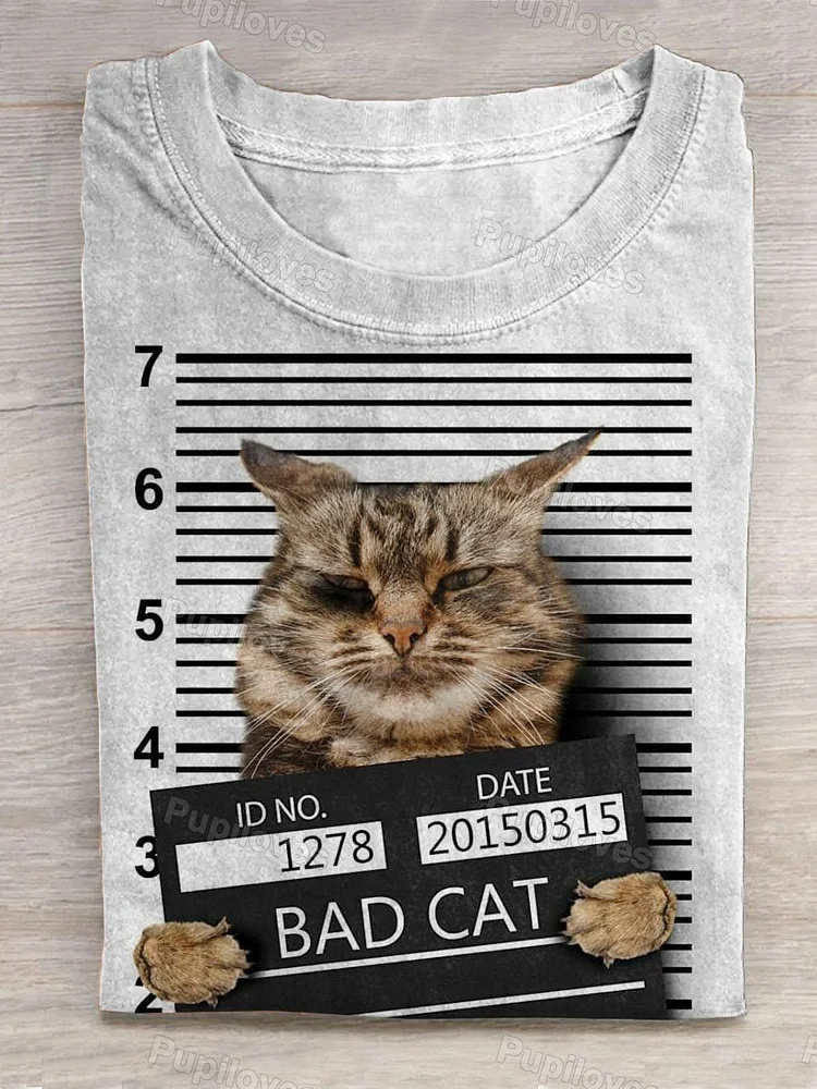Pupiloves Pupiloves  Funny Animal Print T-Shirt