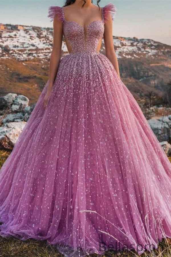 Bellasprom Sweetheart Sleeveless Ball Gown Prom Dress With Beads Bellasprom