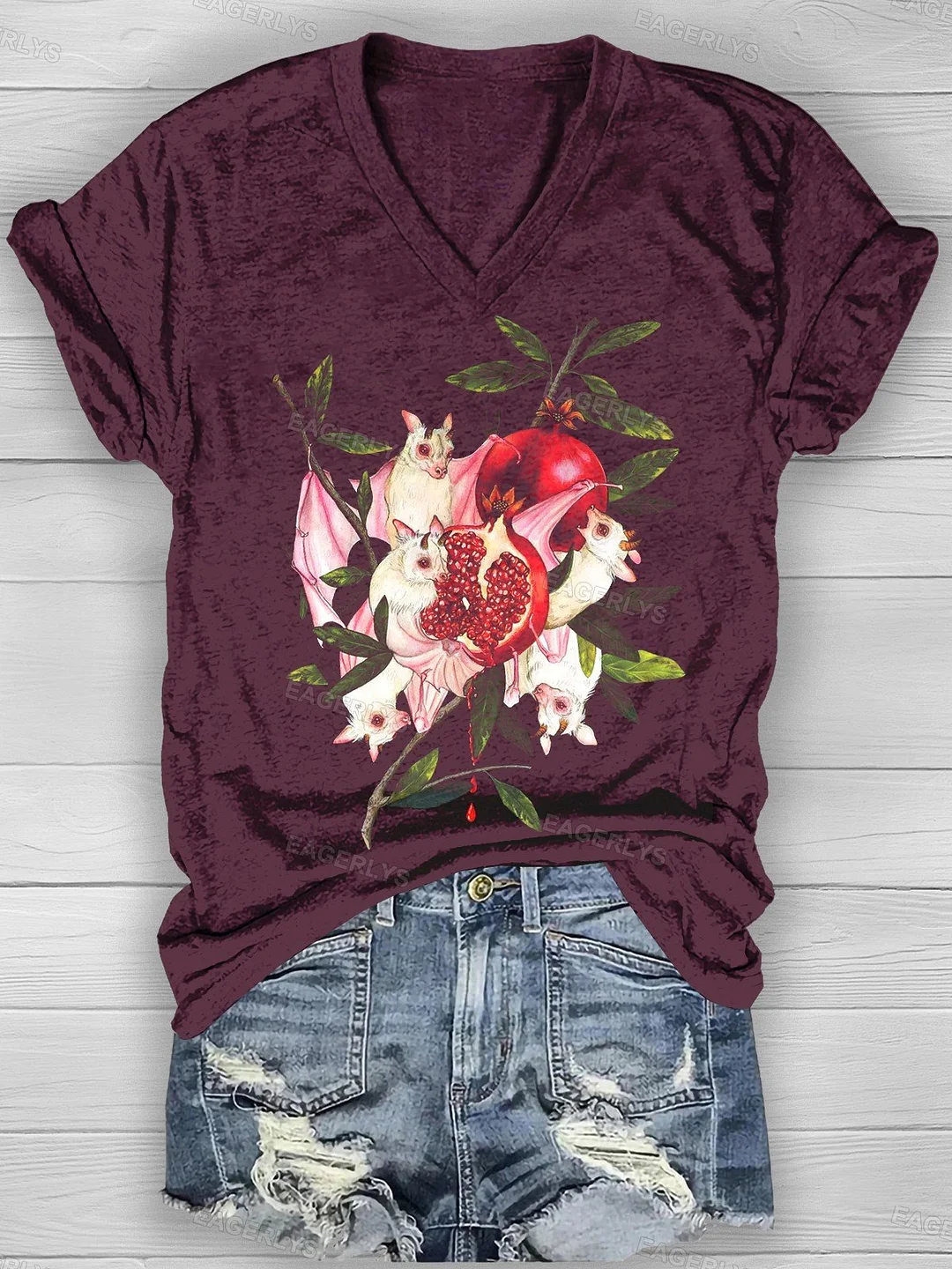 Eagerlys Halloween Art Casual  T-shirt Eagerlys