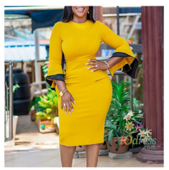 IO Dress Elegant African Dresses for Women Spring Summer Africa Clothing Office Lady Party Slim Dress Dashiki Ankara clothes for women IO Dress