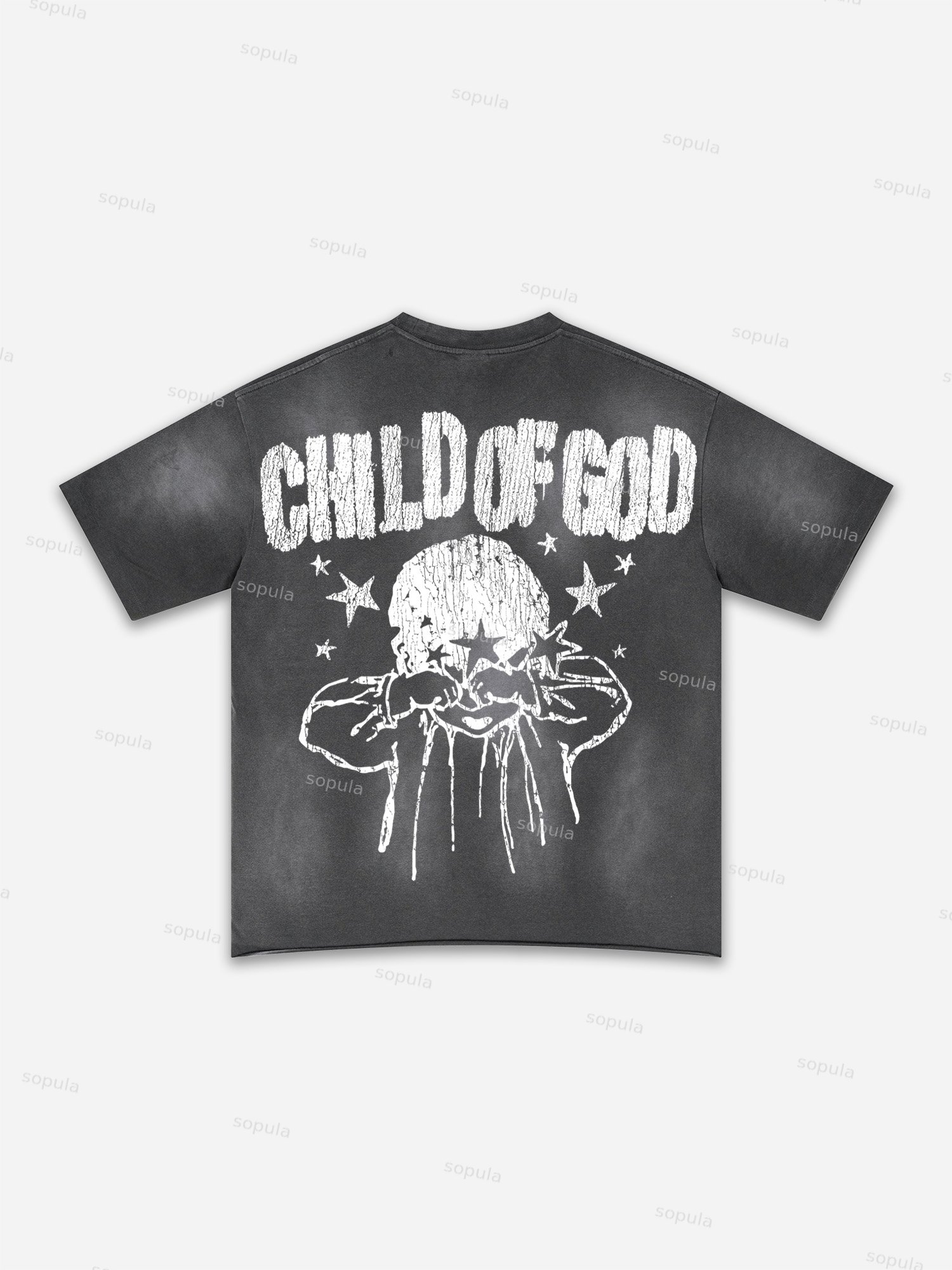 Child Of God Fun Kids Print Washed T-shirt