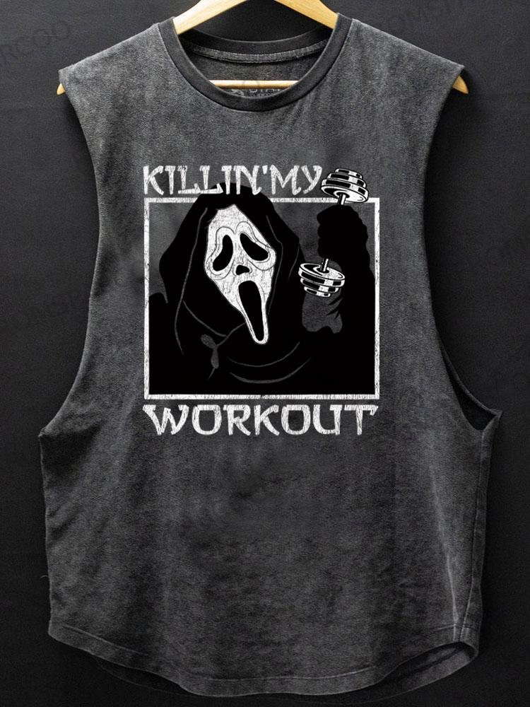 killing my workout SCOOP BOTTOM COTTON TANK