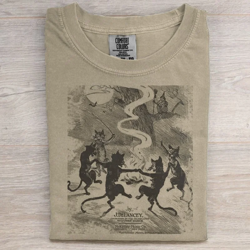 Eagerlys The Black Cat Dance  T-Shirt Eagerlys
