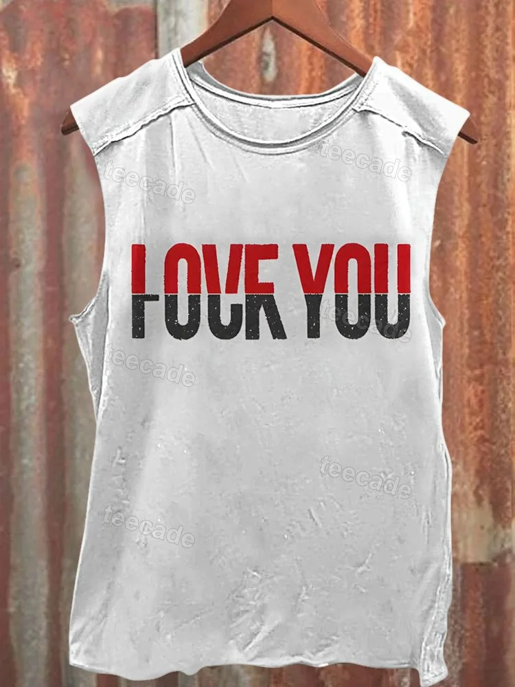 Teecade Teecade Love You Tank Top