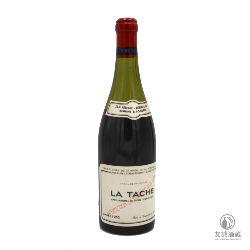 1952年 Roman&eacute;e-Conti La T&acirc;che 拉塔希特級園紅酒 友誠酒藏