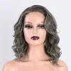 Salt & Pepper Body Wave Glueless Bob Wig