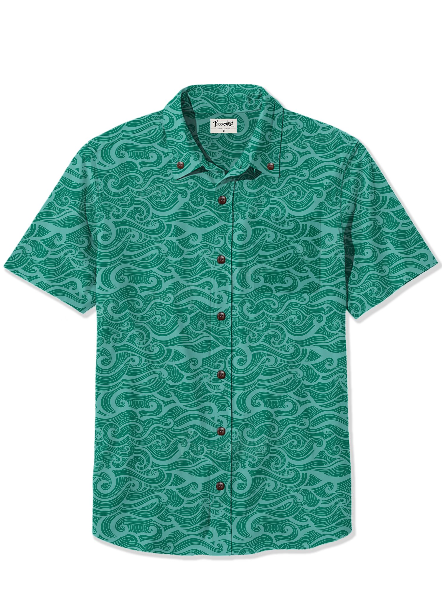 【Amy Suther X Boozelele】Ocean Flow - 100% Cotton Shirt