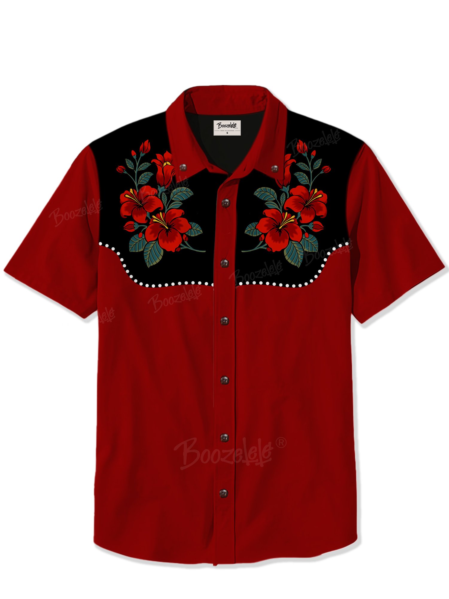 Western Vintage Flower - 100% Cotton Shirt