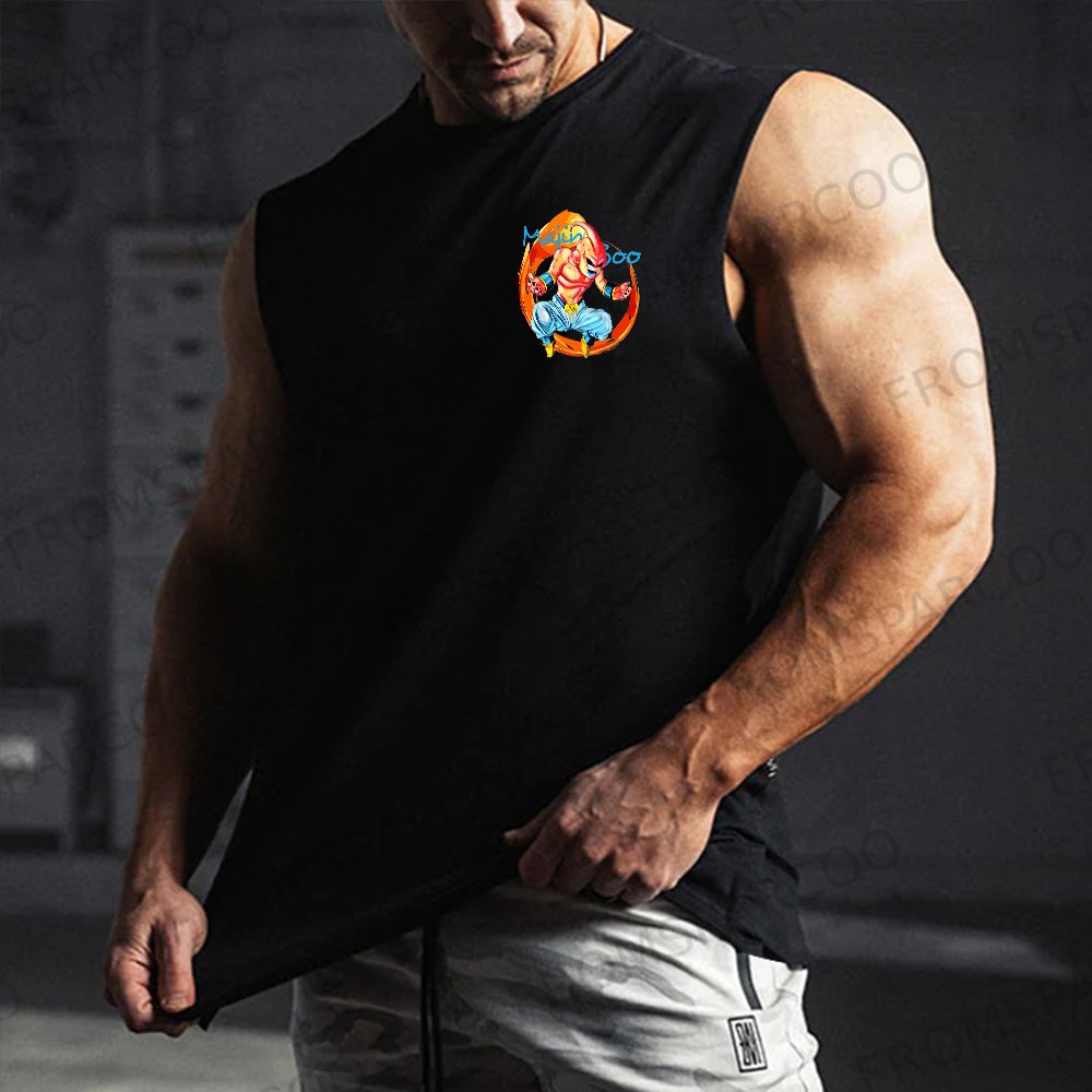 Unisex Dragon Ball Anime Cool BUU Printed Fitness Tank Top