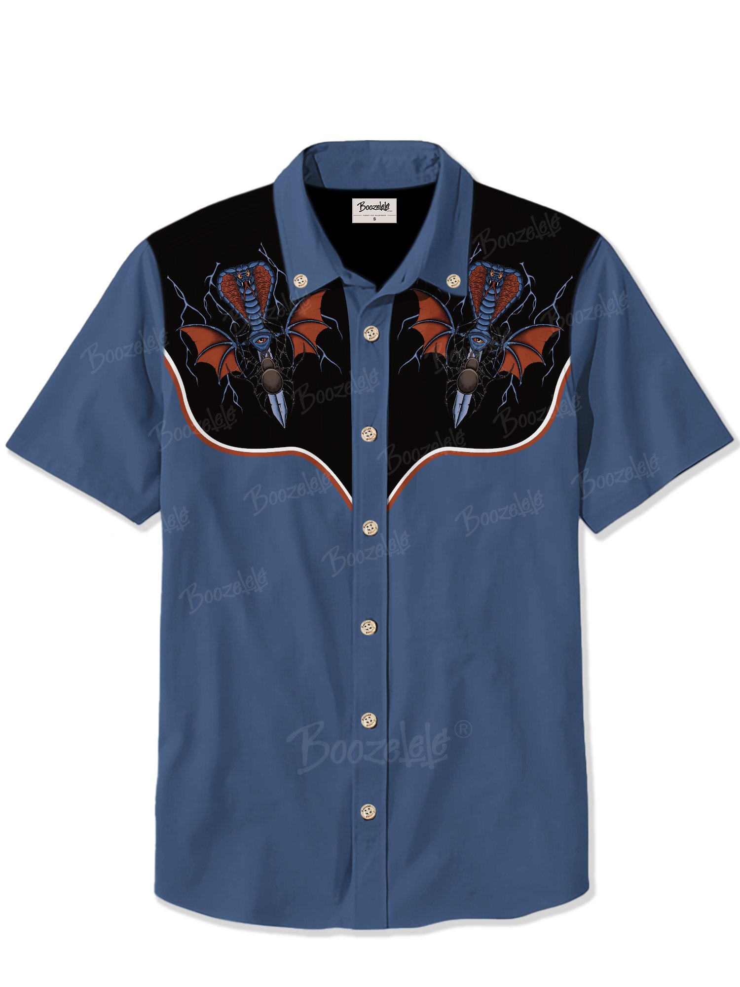 【Eastern Snuck X Boozelele】Snake Sword- 100% Cotton Shirt