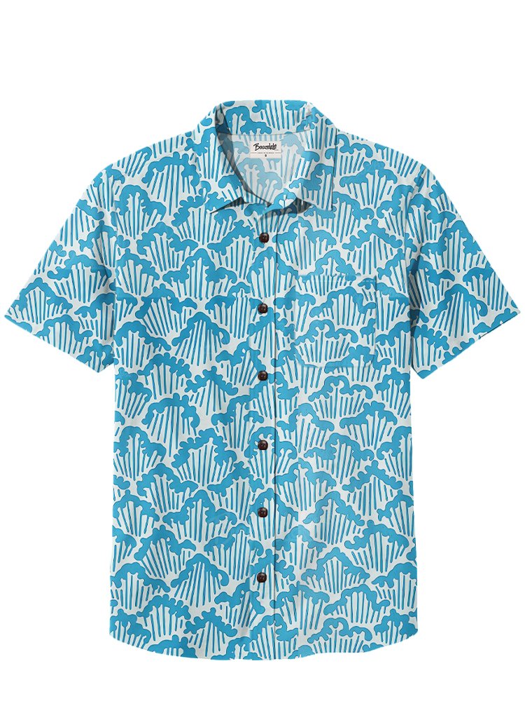 Blue Wave - 100% Cotton Shirt