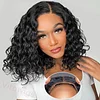 Short Hair Afro Kinky Curly Wigs With Bangs For Black Women