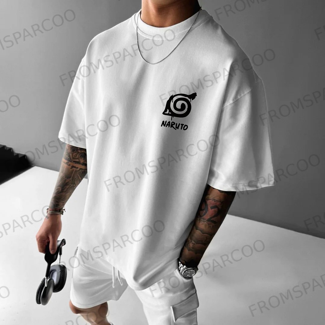 Unisex Casual Anime Print T-shirt
