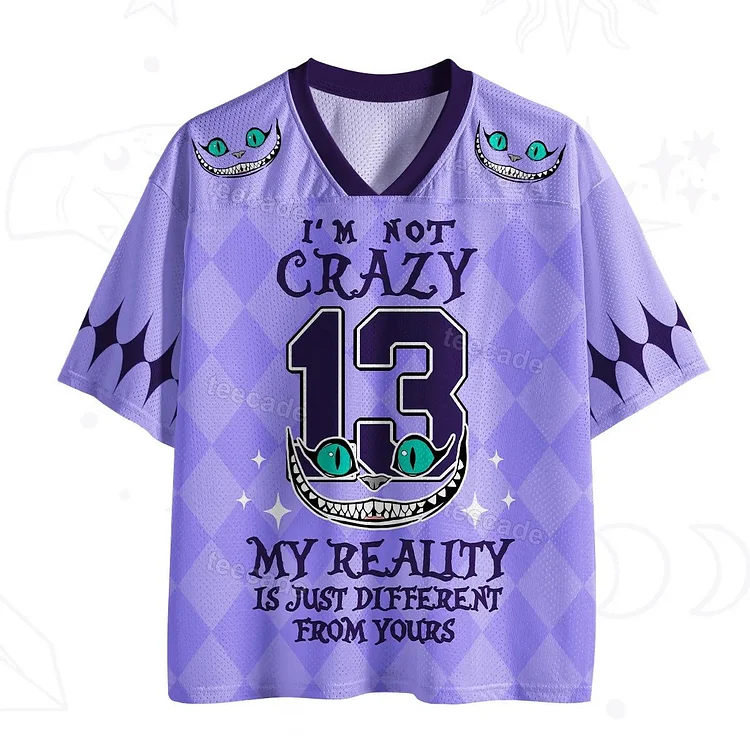 Teecade Teecade I'm Not Crazy Art Print V-neck T-shirt