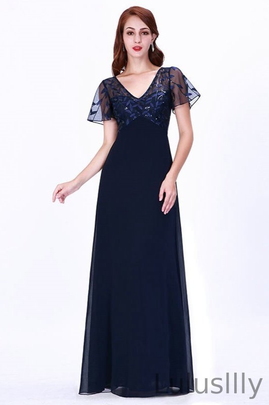 Stunning Navy Different Styles Long Mermaid Evening Gowns - lulusllly