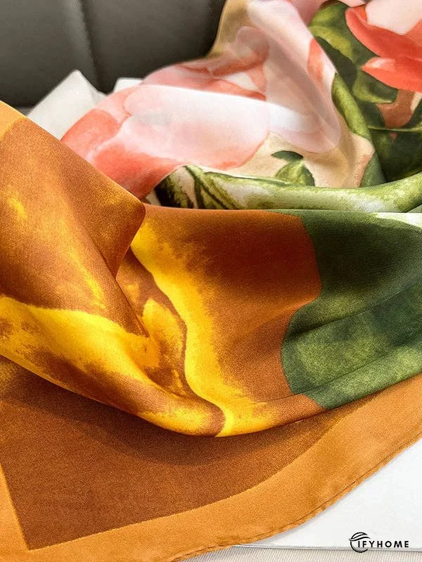 Square Floral Printed Scarfs&Hats | IFYHOME