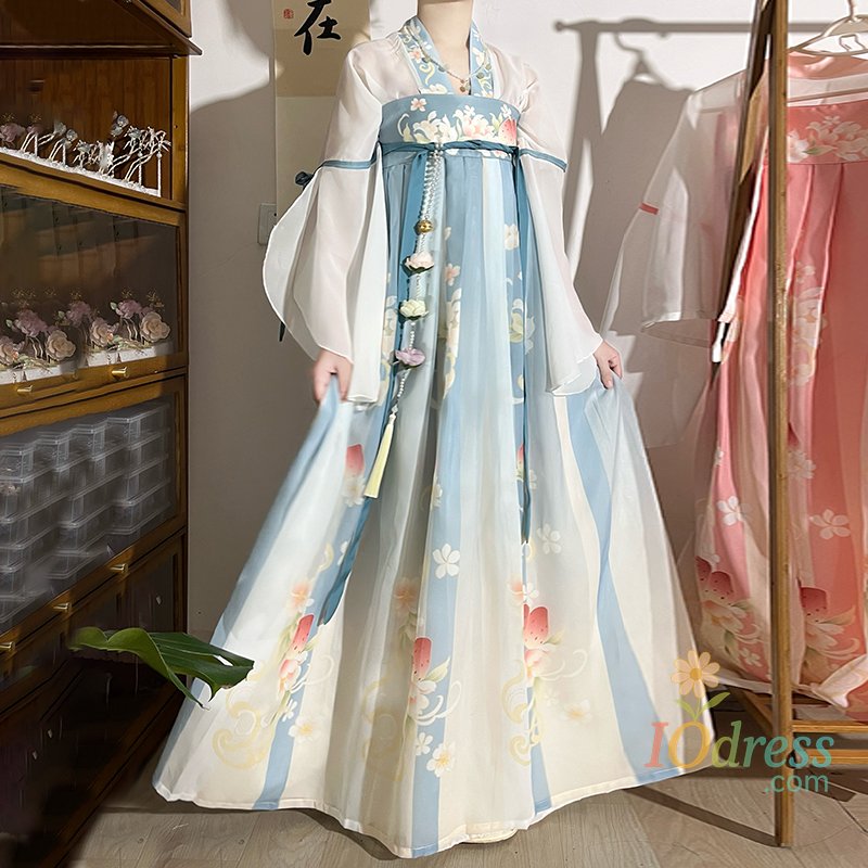 IO Dress Ethnic Style Chinese Hanfu Dress Party Dance Wear Stage Show Traditional Women Fairy Dress Cosplay Costumes