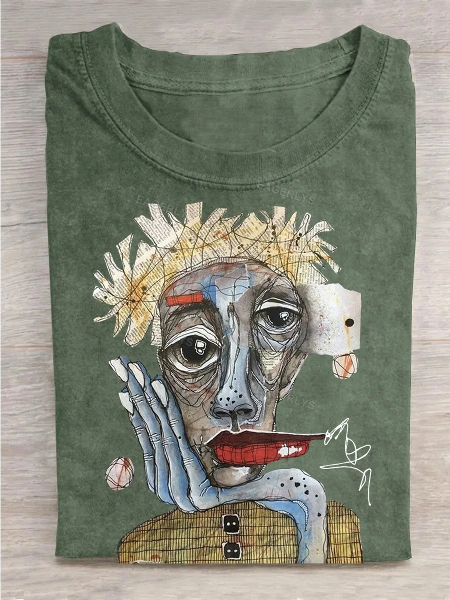 Eagerlys Abstract Blond Girl T-shirt Eagerlys