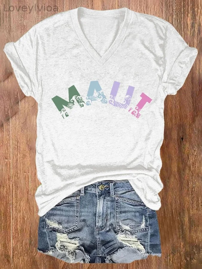 Women's Maui Print T-Shirt