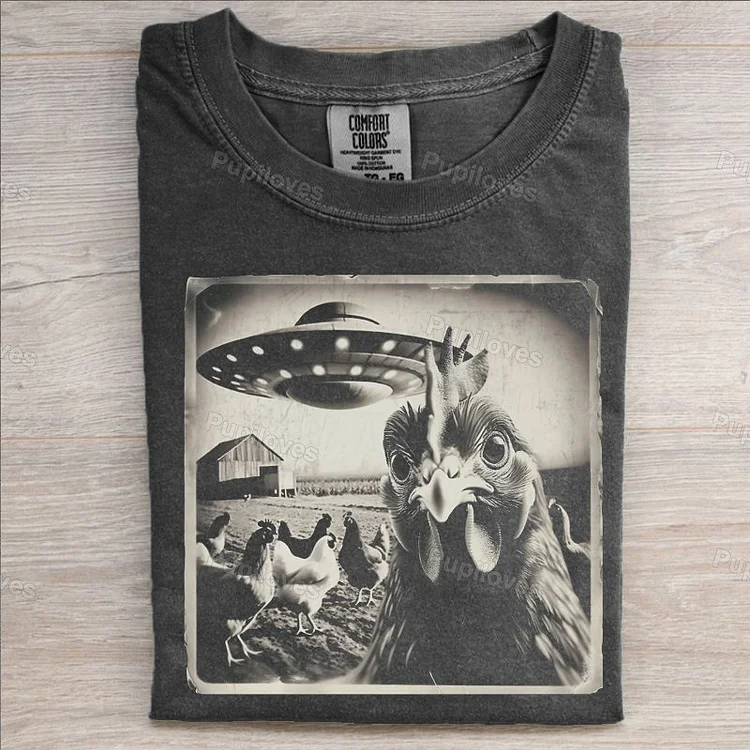 Pupiloves Pupiloves  Funny Chicken T-shirt