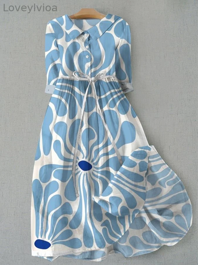 Women's Refreshing Casual Floral Design Printed Strappy Dress