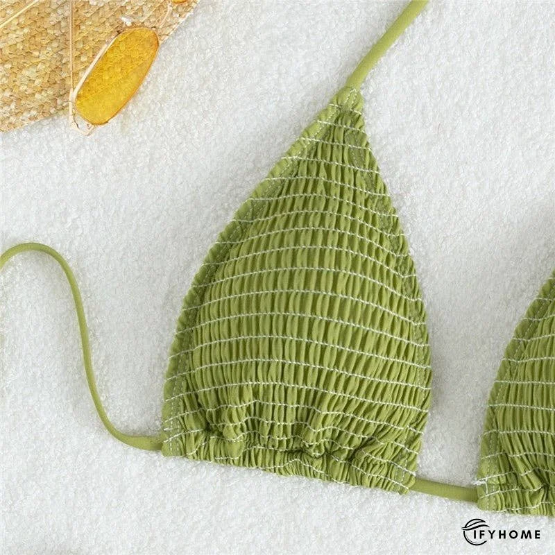 Triangle Cup Bikini With Halter Neck Strap | IFYHOME