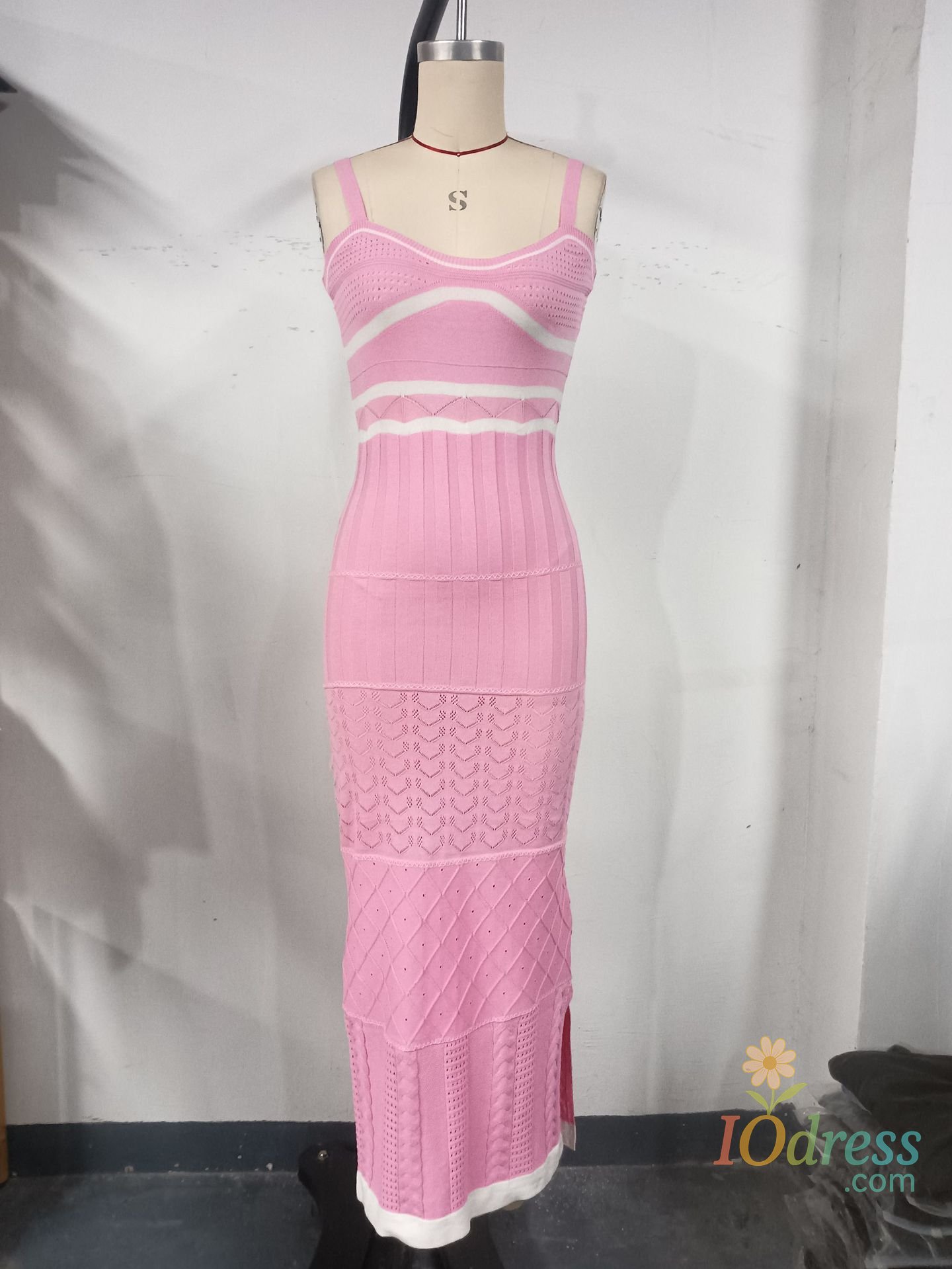 IO Dress Fashion Summer Dresses 2024 Elegant Knit Long Dresses For Women Street Casual Sexy Slim Holiday Suspender Skirt Female Clothing