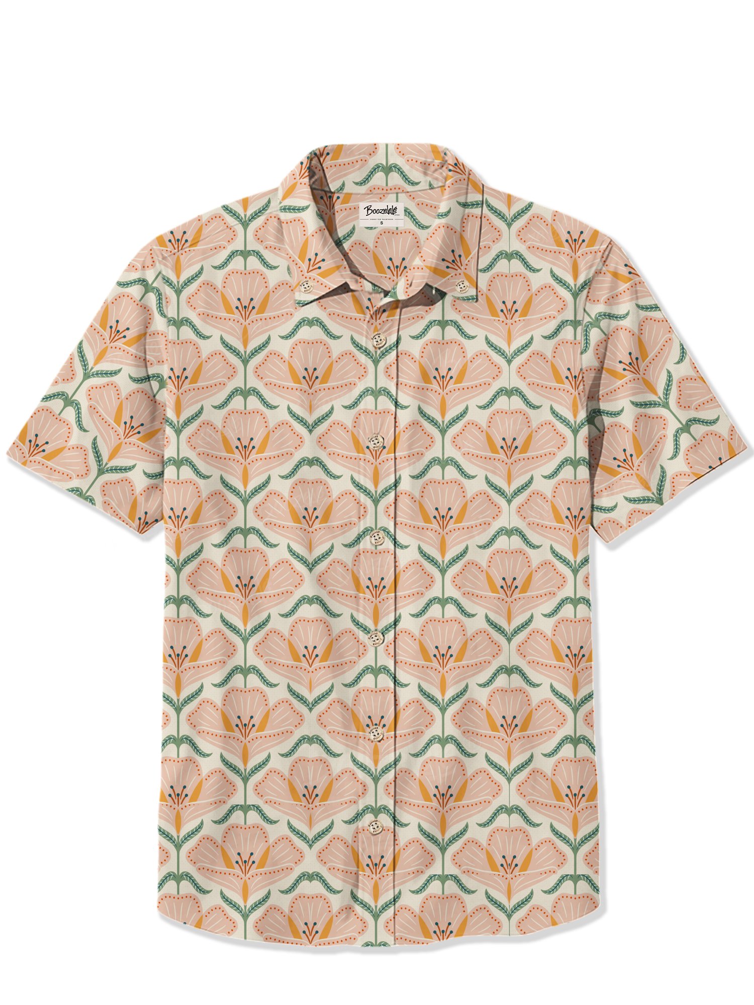 【Sannepauldesign X Boozelele】Soft Blooms of Rose- 100% Cotton Shirt