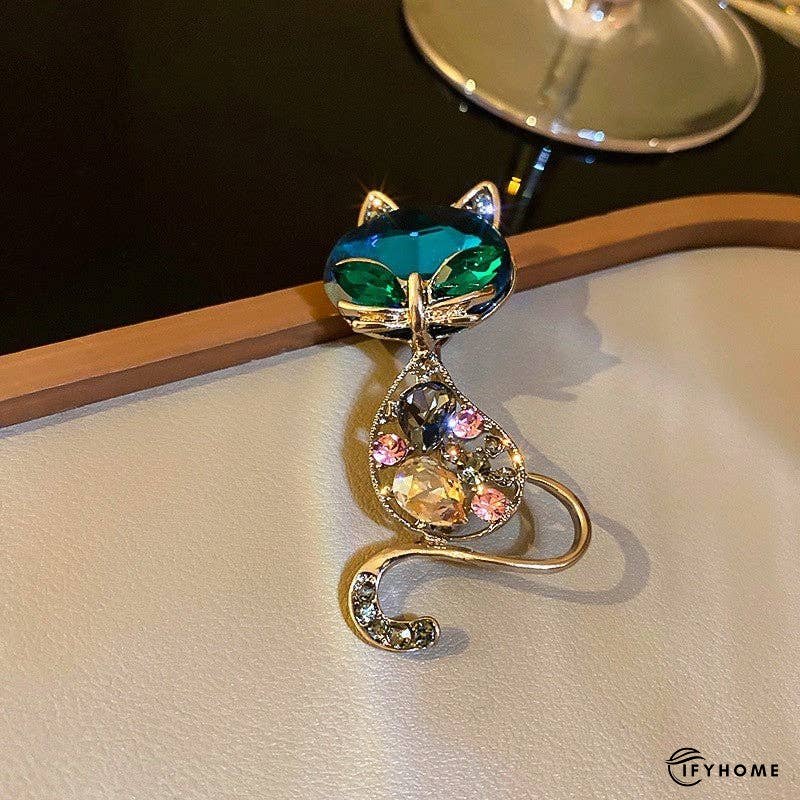 Pearl And Cubic Zirconia Brooch With Diamond Accents | IFYHOME